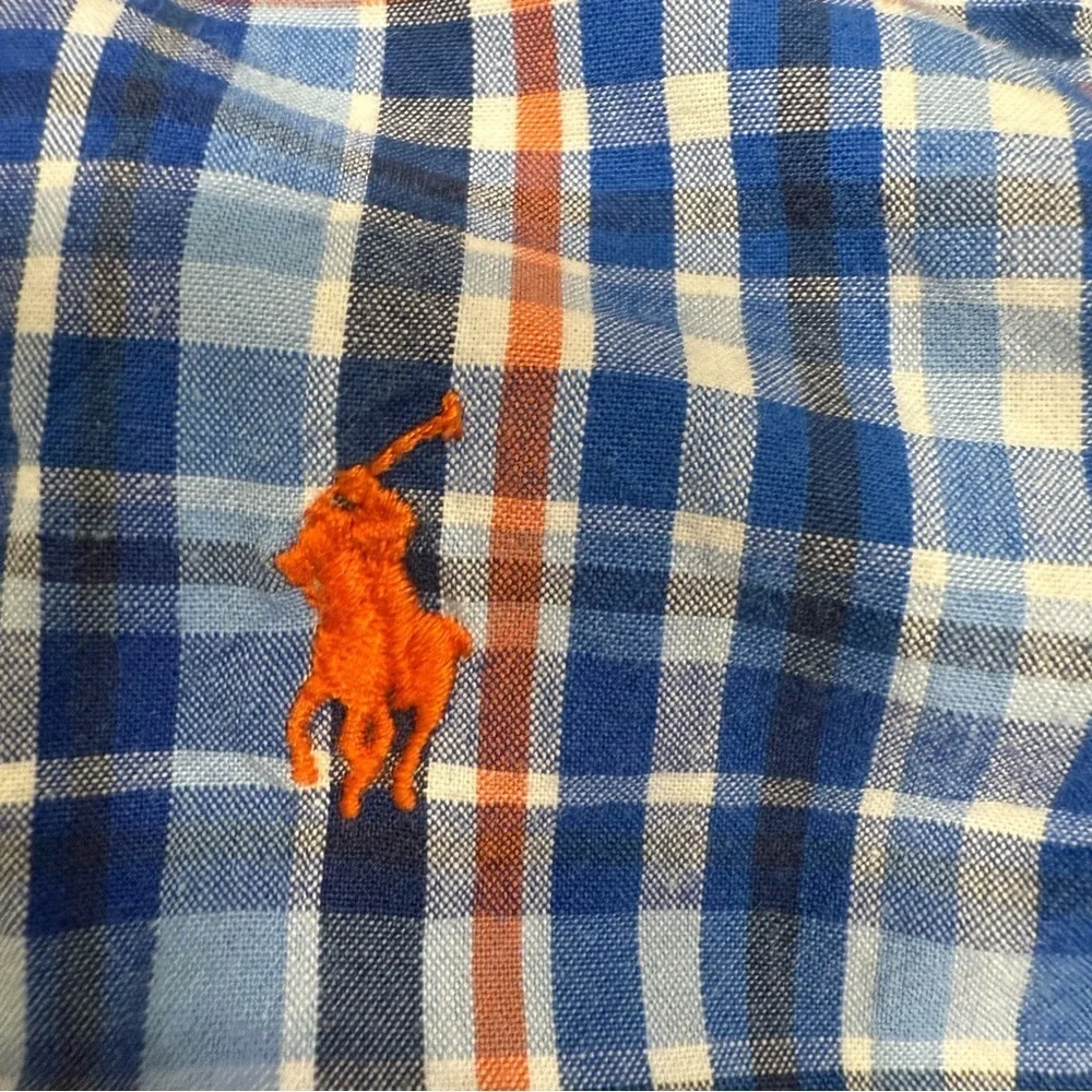 Ralph Lauren Set Of 3 Toddler Boys Button Down Shirts Plaid Long Sleeves Sz 18MO